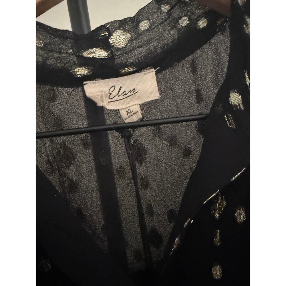 New elan black & gold Maria dress size XL - Picture 4 of 6